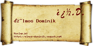 Álmos Dominik névjegykártya