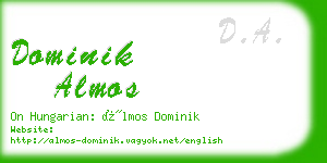dominik almos business card